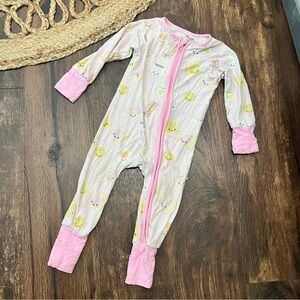 Caden Lane Breakfast In Bed Zippy Pajamas size 6-12 Months